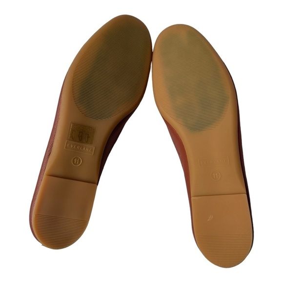 Everlane Brick Color Italian Leather Day Glove Ballet Flat Size 11 NWOT - Picture 8 of 9